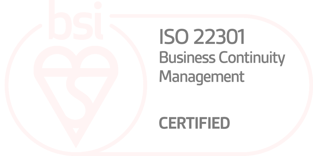 ISO/IEC 22301 Certificate
