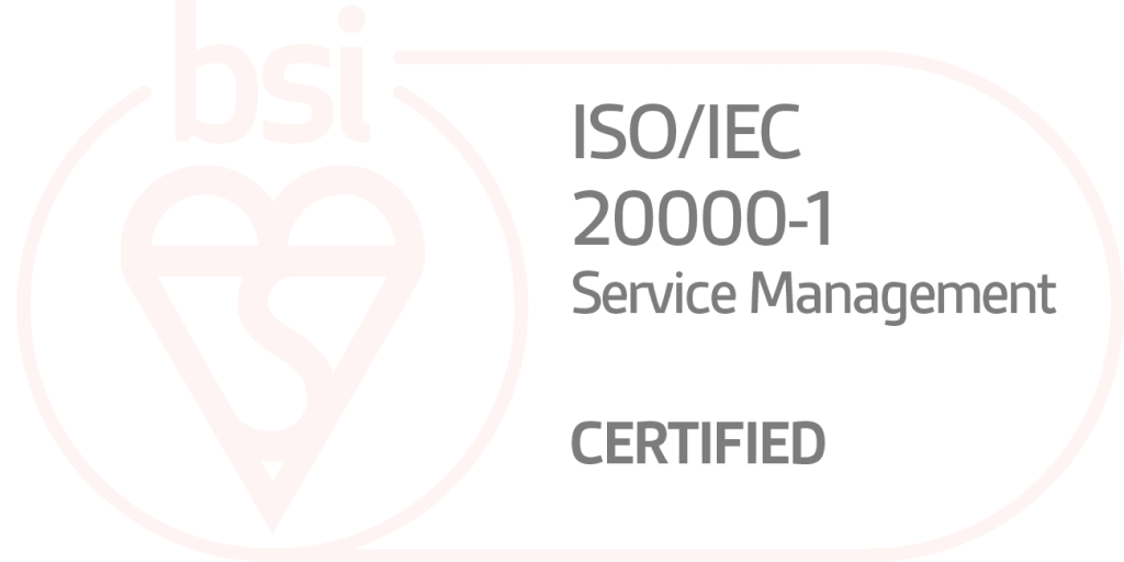 ISO/IEC 20000-1 Certificate